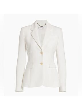 Altuzzara Women’s Fenice Two-Button Jacket Blazer Optic White 40 US 8